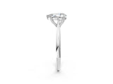 White gold Pear Cut Solitaire Diamond Ring with Six-Prong Setting and Classic Band_46