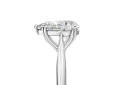 White gold Pear Cut Solitaire Diamond Ring with Six-Prong Setting and Classic Band_83
