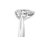 White gold Pear Cut Solitaire Ring with Cathedral Band and Four-Prong Setting_111