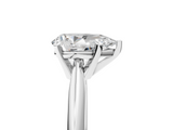 White gold Pear Cut Solitaire Ring with Four-Prong Setting on a Classic Band_111