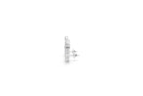 White gold Pear Diamond Curved Cluster Climber Earrings_1