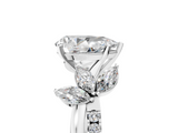 White gold Pear Diamond Floral Vine Solitaire Engagement Ring_29