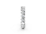 White gold Pear Diamond Full Eternity Band with Shared Prong Setting_2