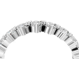 White gold Pear Diamond Full Eternity Band with Shared Prong Setting_4