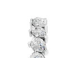 White gold Pear Diamond Full Eternity Band with Shared Prong Setting_5
