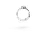 White gold Pear Diamond Mini Huggie Hoop Earrings_46