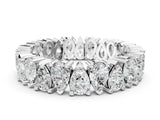 White gold Pear Diamond Shared Prong Eternity Band