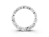 White gold Pear Diamond Shared Prong Eternity Band_3