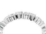 White gold Pear Diamond Shared Prong Eternity Band_4
