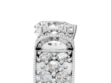White gold Pear Halo Pave Diamond Engagement Ring with Milgrain Detailing_54