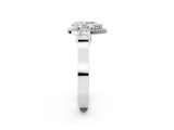 White gold Pear Halo Pave Split Shank Prong Setting Ring_41