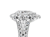 White gold Pear Halo Split Shank Diamond Engagement Ring with Pave Band and Four-Prong Setting_60