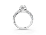 White gold Pear Halo Split Shank Pave Diamond Ring with Petal Prong Setting_23