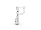 White gold Pear, Marquise and Round Diamond Sacramento Drop Earrings_1