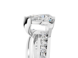 White gold Pear Solitaire Channel-Set Split Shank Ring with Tension Prong Setting_20