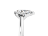 White gold Pear Solitaire Diamond Engagement Ring with Four-Prong Setting on a Classic Band_29