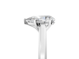 White gold Pear Solitaire Diamond Ring with Four-Prong Setting and Classic Band_28