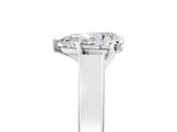 White gold Pear Solitaire Engagement Ring with Six-Prong Setting and Tapered Band_28