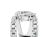 White gold Pear Solitaire Split Shank Pave Diamond Ring_54
