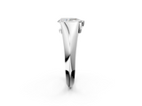 White gold Pear Solitaire Tension Set Diamond Ring_22
