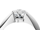 White gold Pear Solitaire Tension Set Diamond Ring_24