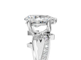 White gold Pear Solitaire Twist Band with Pavé Accents and Four-Prong Setting_25