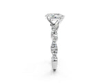White gold Pear Solitaire Twisted Pave Band with Four-Prong Setting_25