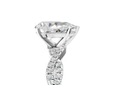 White gold Pear Solitaire Twisted Pave Band with Four-Prong Setting_28