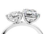 White gold Pear and Emerald Cut Toi Moi Ring with Prong Setting_70