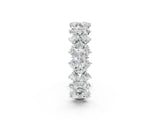 White gold Pear and Marquise Diamond Floral Promise Ring_2