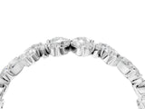 White gold Pear and Marquise Diamond Floral Promise Ring_4