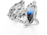 White gold Pear and Marquise Toi Moi Ring with Prong Setting and Pave Band_58