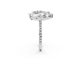 White gold Pear and Marquise Toi Moi Ring with Prong Setting and Pave Band_59