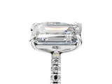 White gold Pear and Radiant Toi Moi Ring with Prong Setting and Pave Band_22