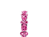 White gold Pear and Round Pink Sapphire Wedding Band_23