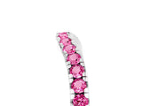 White gold Pink Sapphire Pavé Curved Wedding Band_23