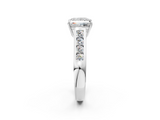 White gold Princess Brilliant Channel-Set Solitaire Ring with Four-Prong Setting_22