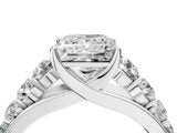 White gold Princess Brilliant Diamond Pavé Band with Six-Prong Setting_7