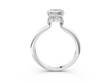 White gold Princess Brilliant Solitaire Engagement Ring with Six-Prong Setting and Classic Band_22