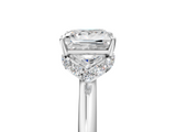 White gold Princess Brilliant Solitaire Engagement Ring with Six-Prong Setting and Classic Band_24