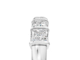 White gold Princess Cut Channel Set Diamond Band with Bar Prong Setting_22