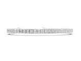 White gold Princess Cut Channel Set Diamond Tennis Bracelet