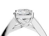 White gold Princess Cut Channel Set Solitaire Ring with Four-Prong Setting_30