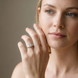 White gold Princess Cut Channel Set Solitaire Ring with Four-Prong Setting_84