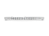 White gold Princess Cut Channel Set Tennis Bracelet with Box Clasp_4