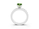 White gold Princess Cut Cut Channel Set Diamond Engagement Ring with Four-Prong Setting_3