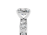 White gold Princess Cut Cut Channel Set Diamond Engagement Ring with Four-Prong Setting_5