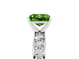White gold Princess Cut Cut Channel Set Diamond Engagement Ring with Four-Prong Setting_5
