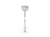 White gold Princess Cut Cut Channel Set Solitaire Engagement Ring with Four-Prong Setting_2