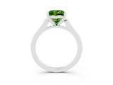 White gold Princess Cut Cut Channel Set Solitaire Engagement Ring with Four-Prong Setting_3